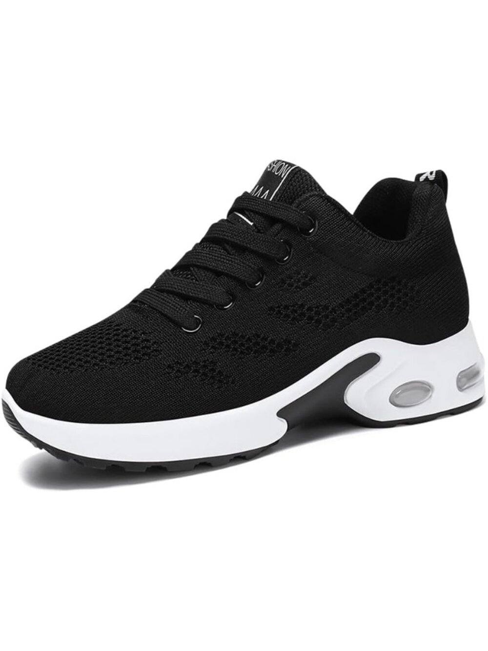 〽️Women's Athletic Running Sneakers Black Closed Toe Breathable Mesh